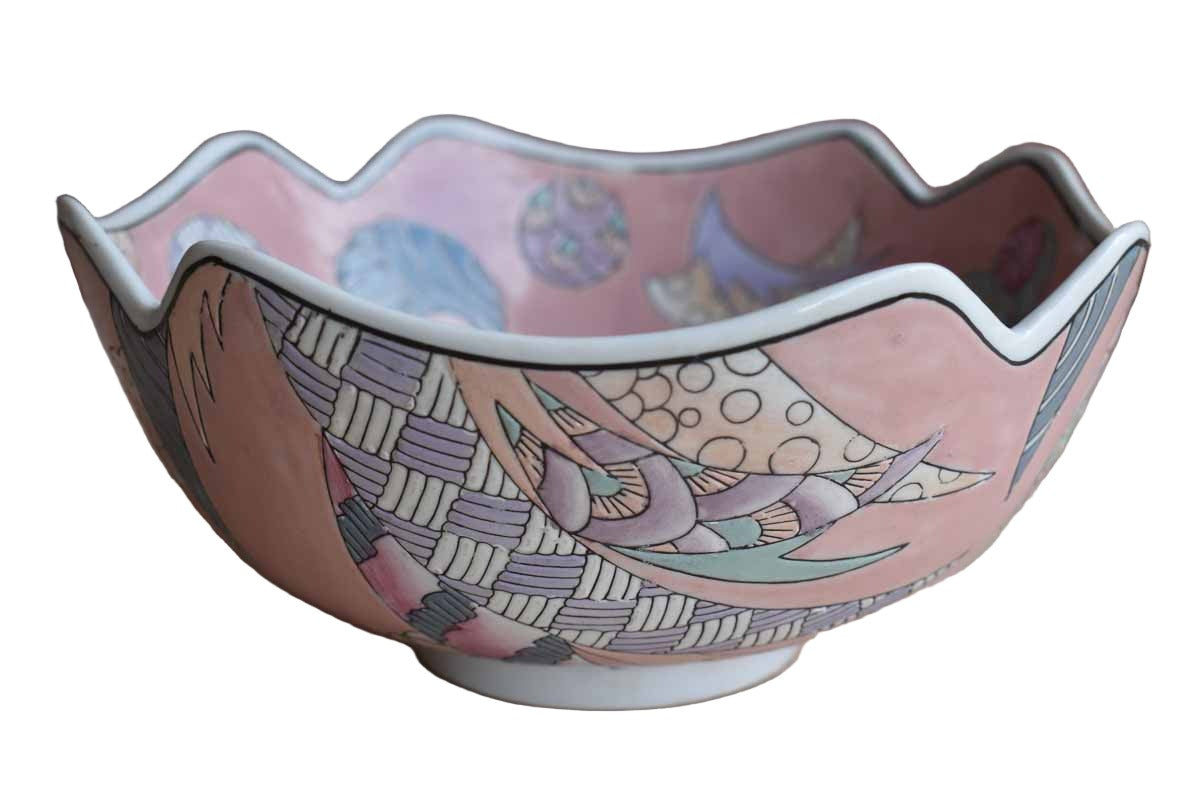 Heygill Imports "Dynasty" Hand Painted Bowl