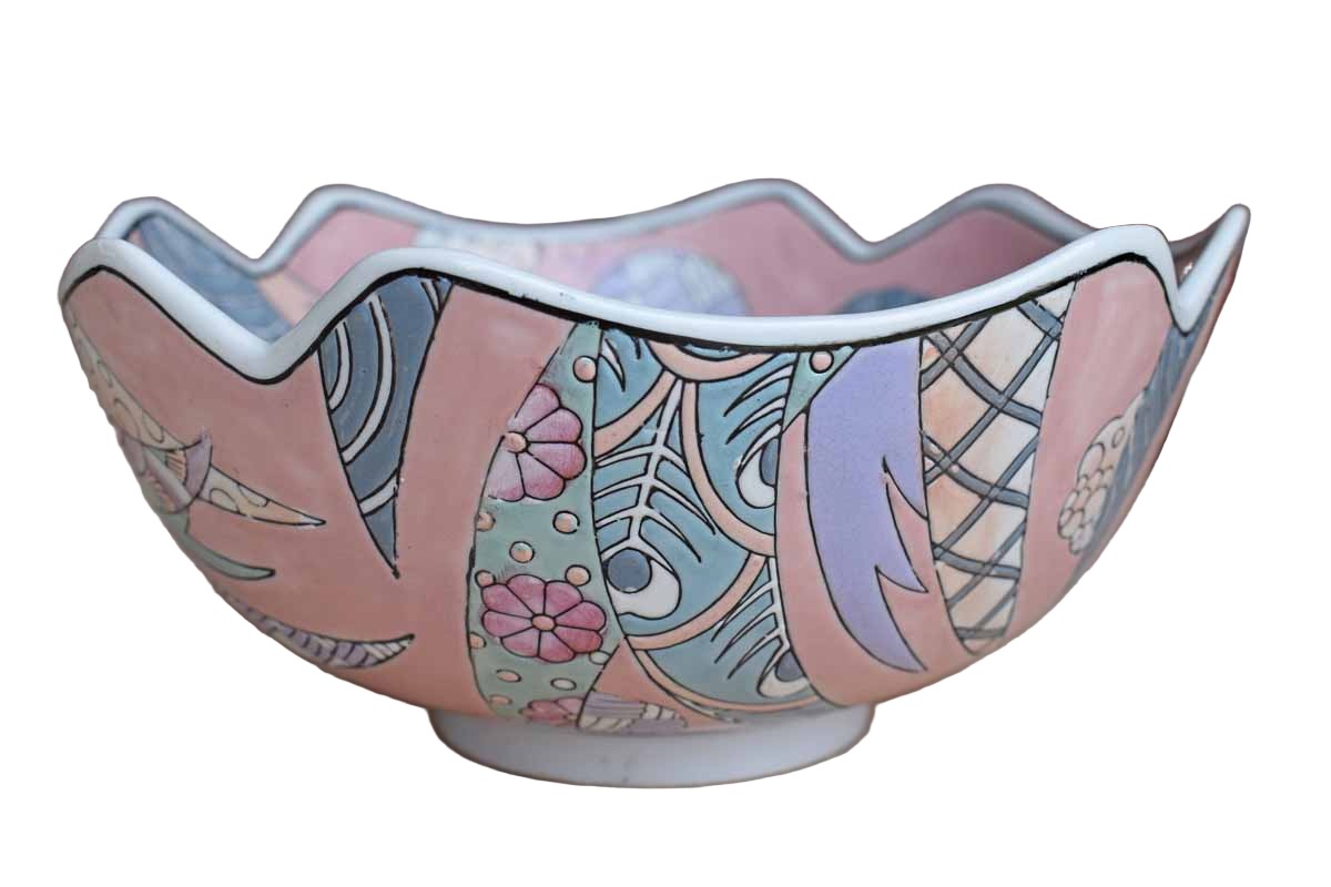 Heygill Imports "Dynasty" Hand Painted Bowl
