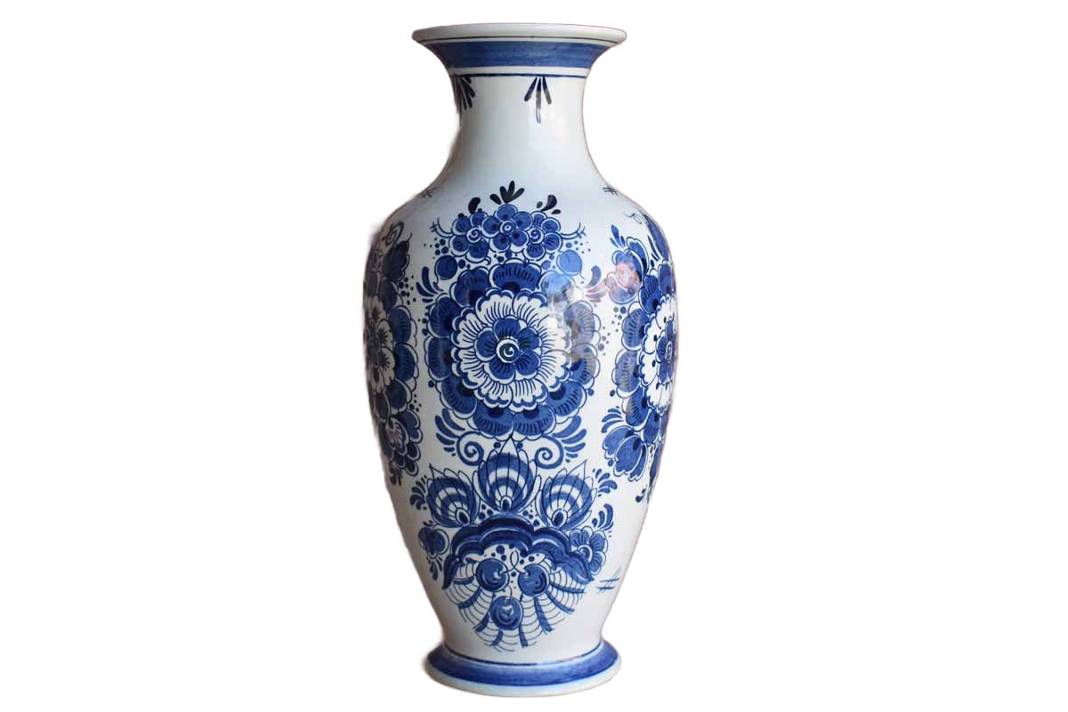 Distel Blauw Delft (Holland) Large Ceramic Vase