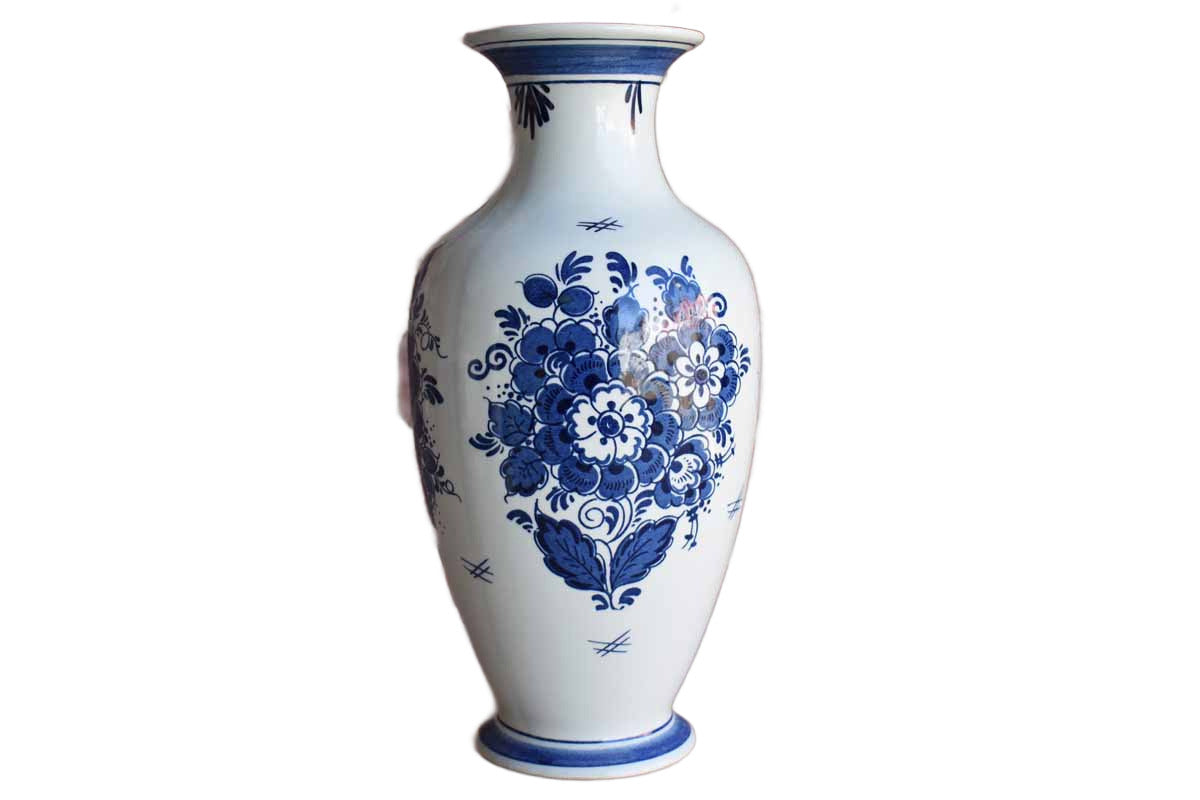 Distel Blauw Delft (Holland) Large Ceramic Vase