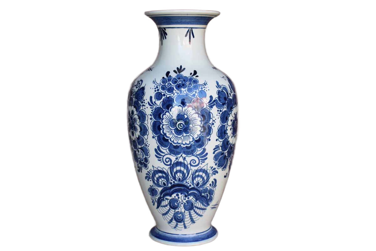 Distel Blauw Delft (Holland) Large Ceramic Vase
