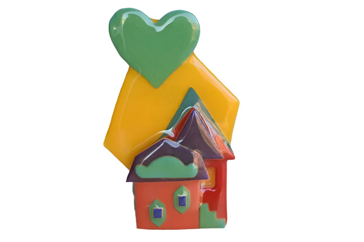 House Pins by Lucinda (Maine, USA) House Brooch