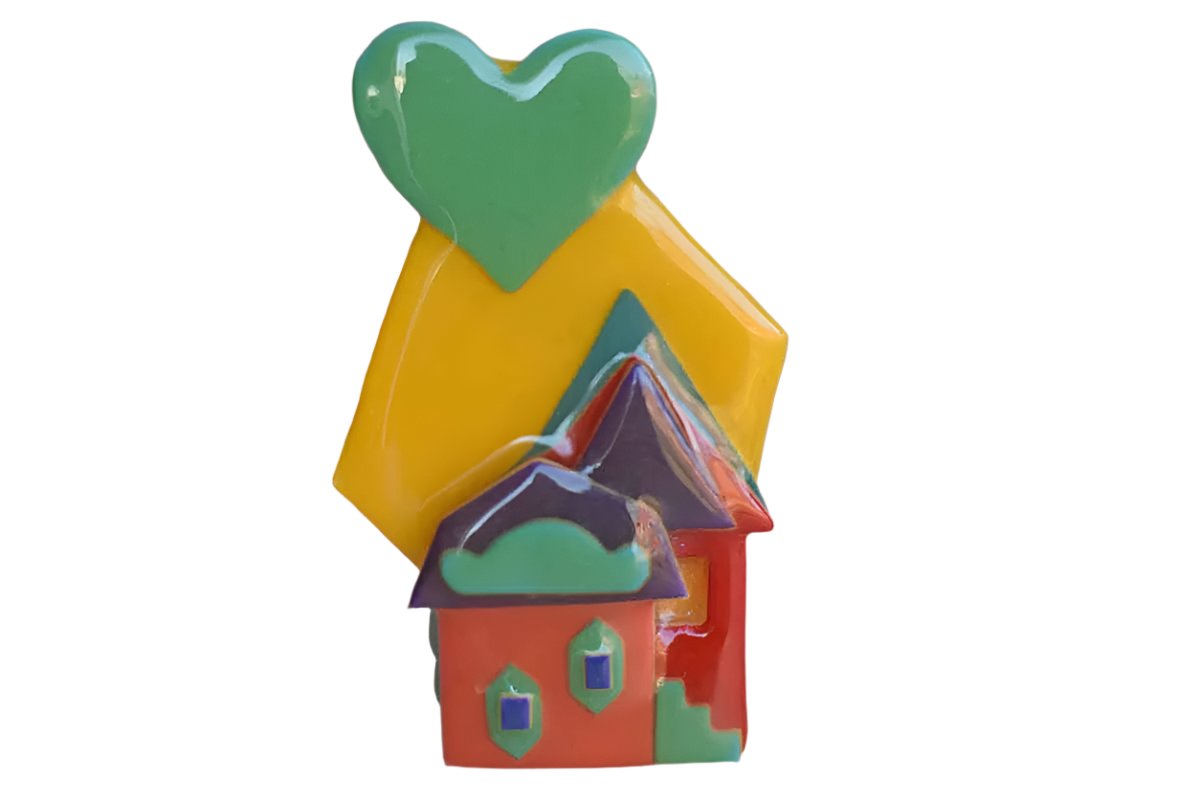 House Pins by Lucinda (Maine, USA) House Brooch