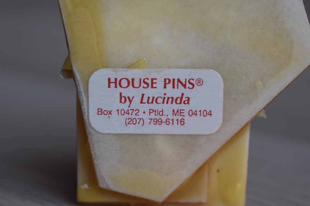 House Pins by Lucinda (Maine, USA) House Brooch