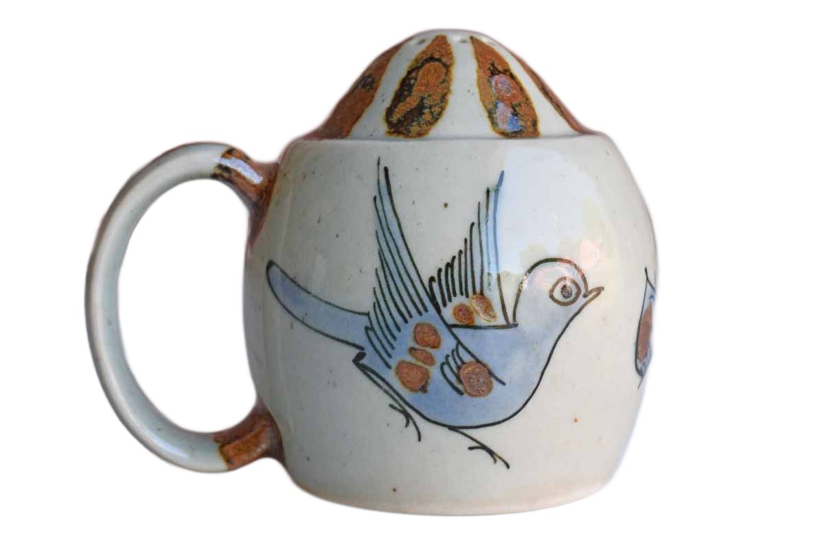Ken Edwards El Palomar (Mexico) Handmade and Painted Shaker