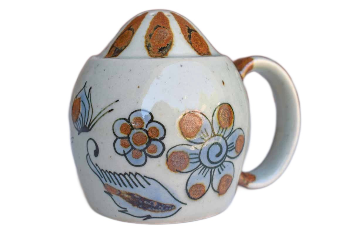 Ken Edwards El Palomar (Mexico) Handmade and Painted Shaker