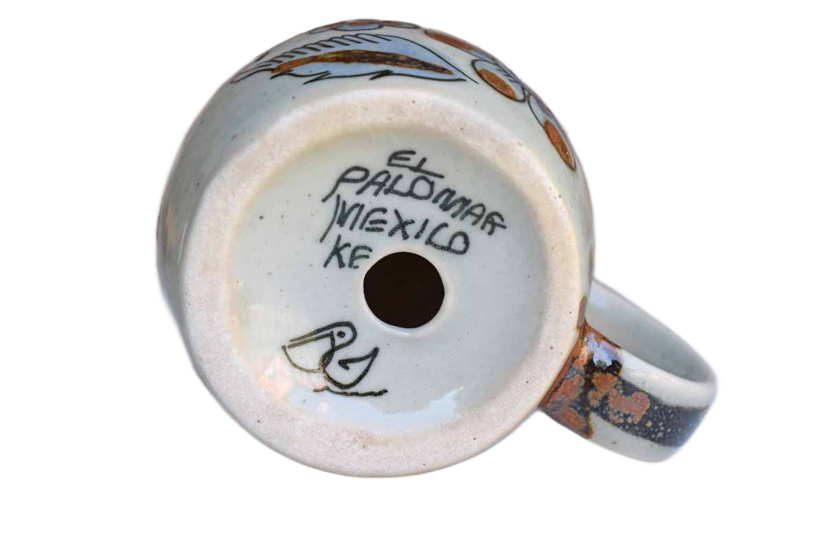 Ken Edwards El Palomar (Mexico) Handmade and Painted Shaker