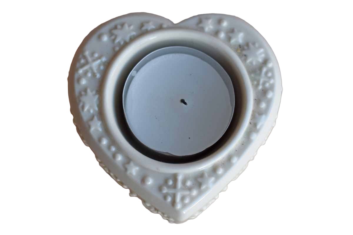 Lenox (China) Heart-Shaped Tea Light Holder