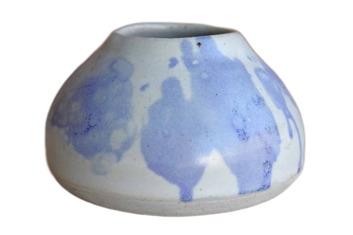Purple Splatter Stoneware Container