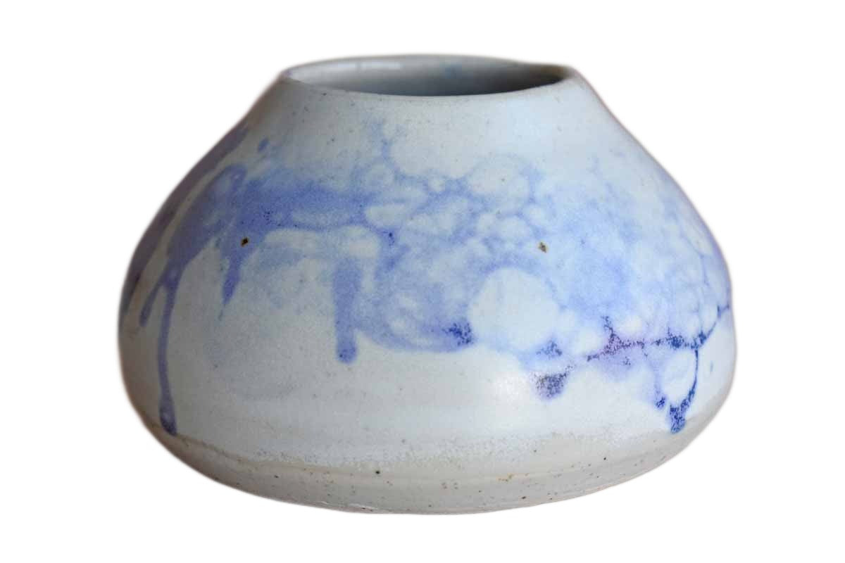 Purple Splatter Stoneware Container