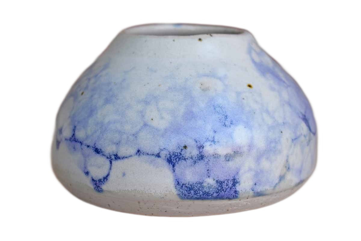 Purple Splatter Stoneware Container