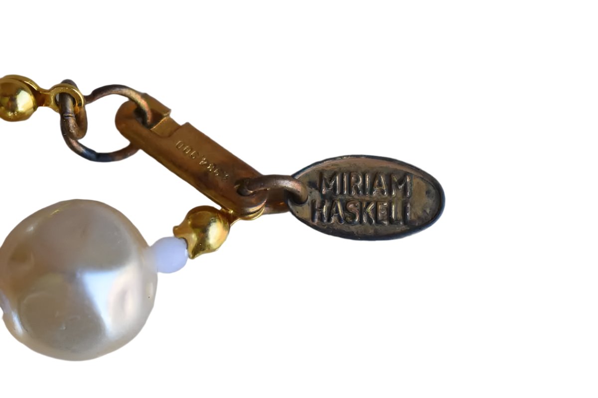 Miriam Haskell (New York, USA) Plastic Pearl Choker Necklace