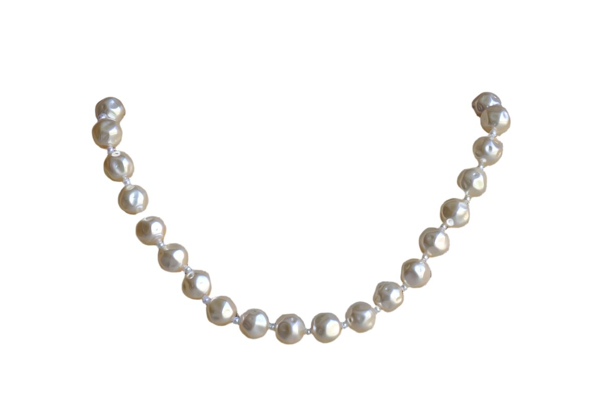 Miriam Haskell (New York, USA) Plastic Pearl Choker Necklace