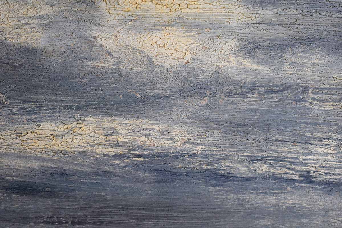 Original Signed Painting of a Dark and Moody Ocean