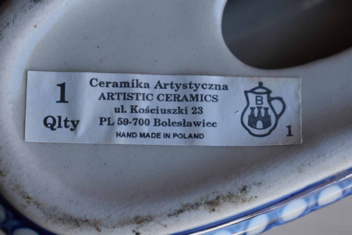 Ceramika Artystyczna (Poland) Ceramic Napkin (or book) holder