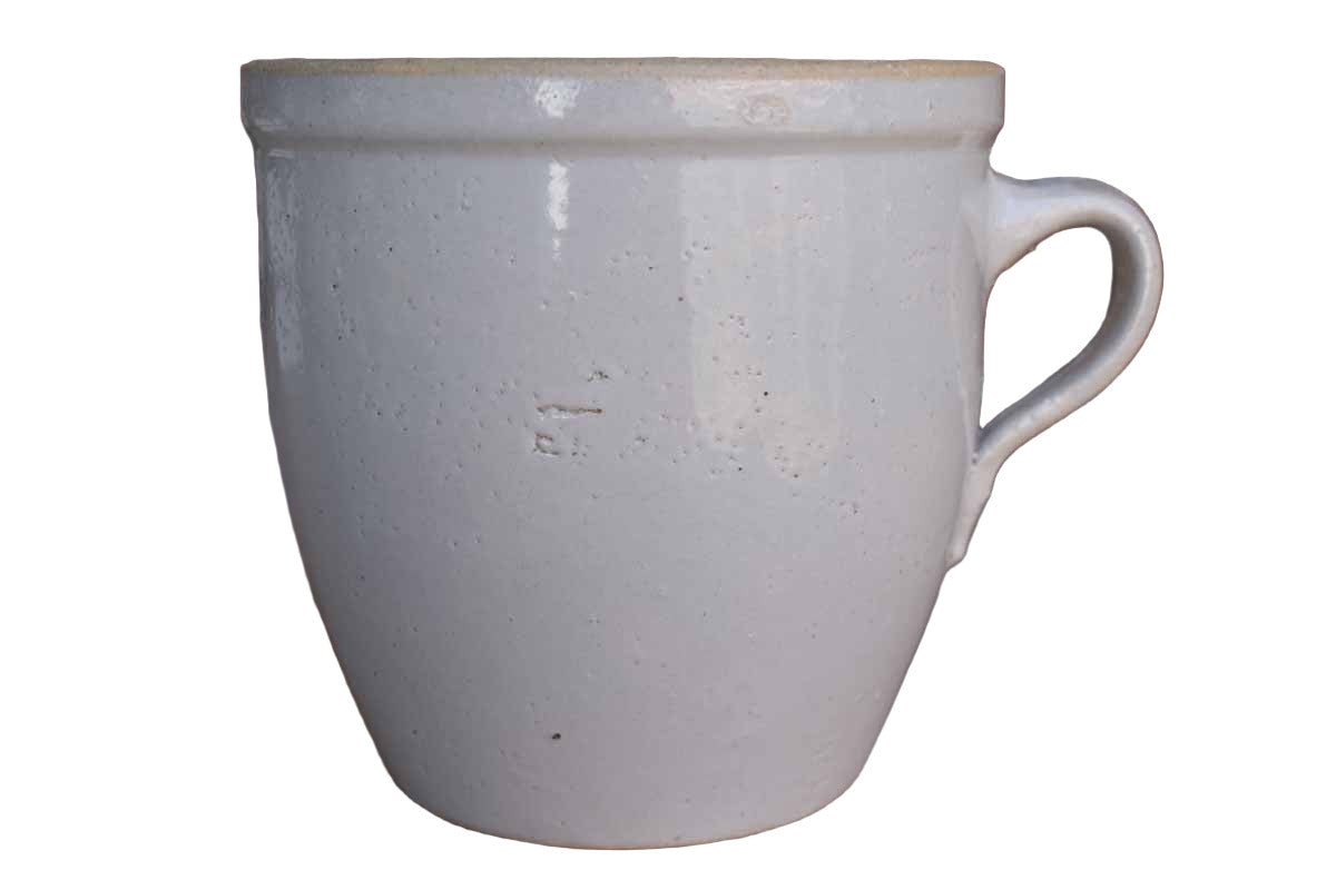 Old Simple Handled Salt Glazed Container
