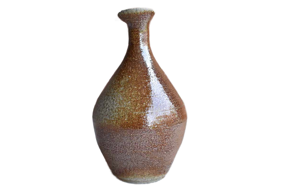 Luminescent Salt Glazed Vase with Imperfect Rim