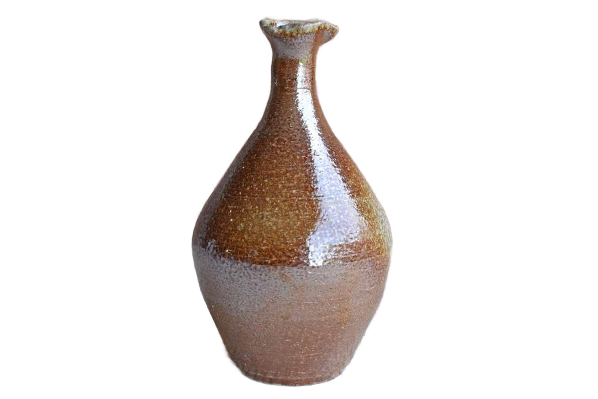 Luminescent Salt Glazed Vase with Imperfect Rim