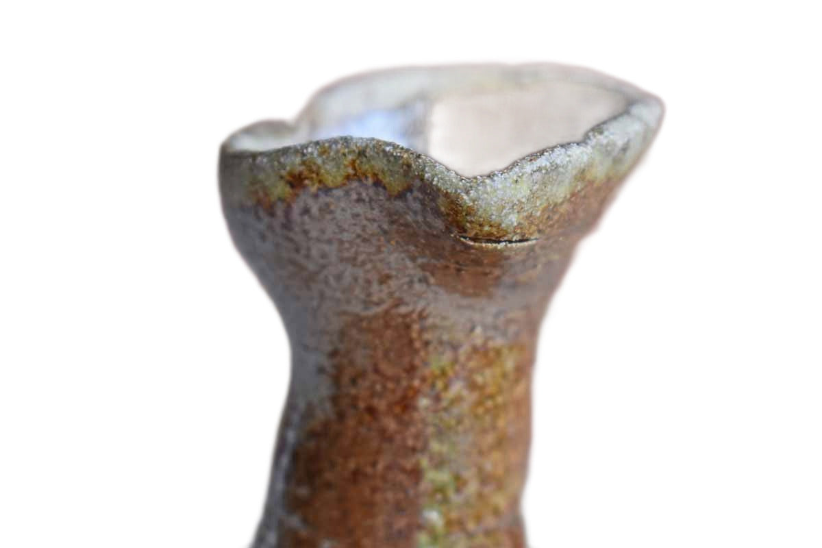 Luminescent Salt Glazed Vase with Imperfect Rim