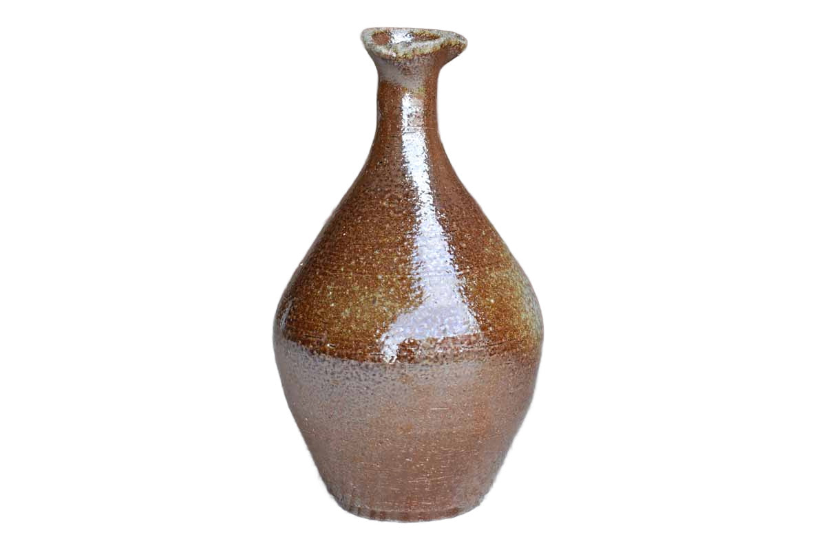 Luminescent Salt Glazed Vase with Imperfect Rim