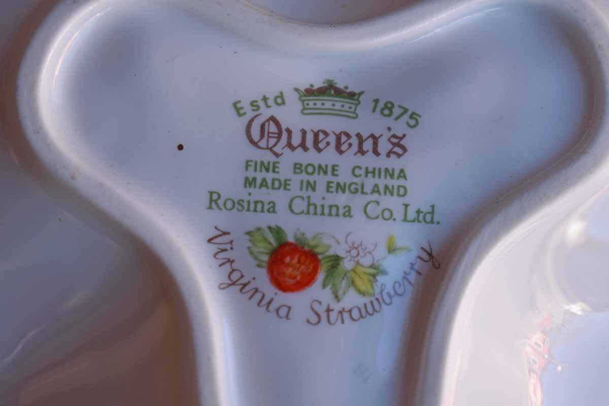 Rosina-Queen's China Co. Ltd. (England) Virginia Strawberry Candy or Nut Dish