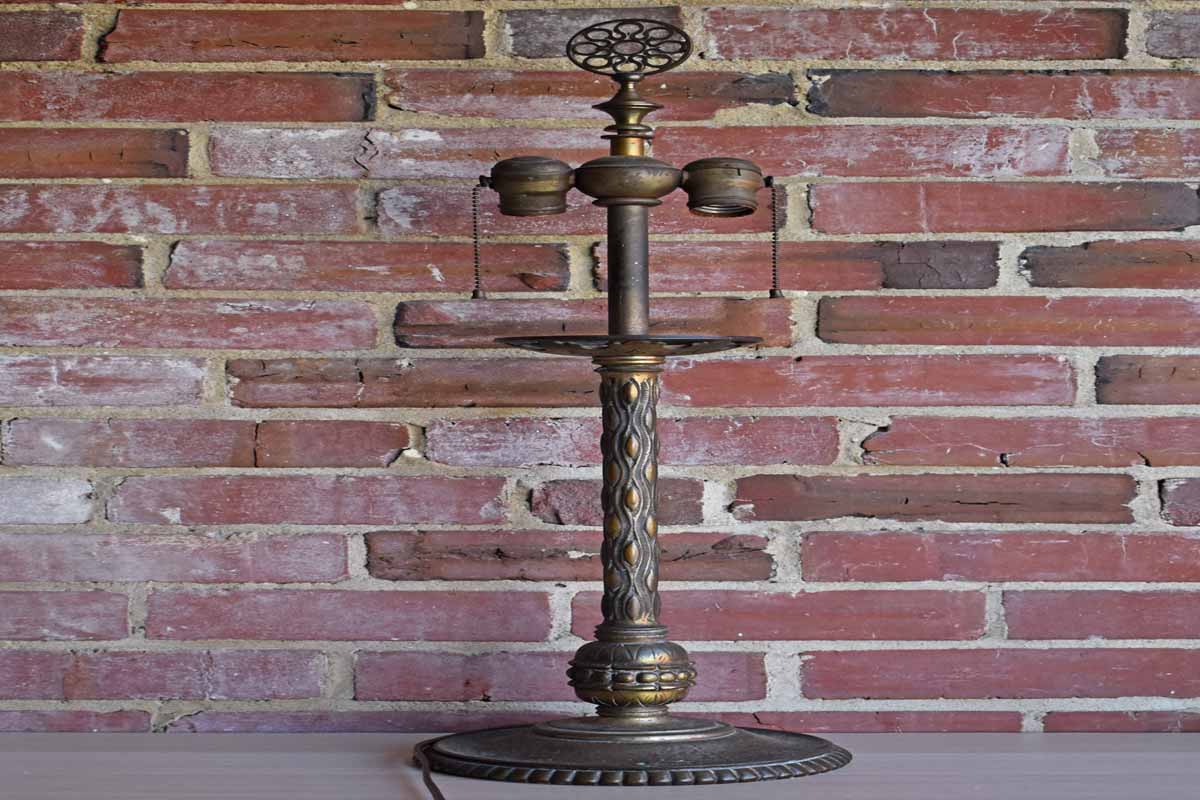 Heavy VERY OLD Bronze Lamp (Pickup Only)