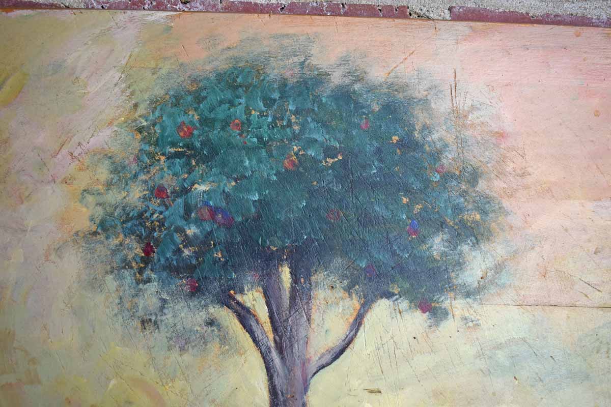 Unique Apple Tree Hand Painted on an Old Cutting Board (PICKUP ONLY)