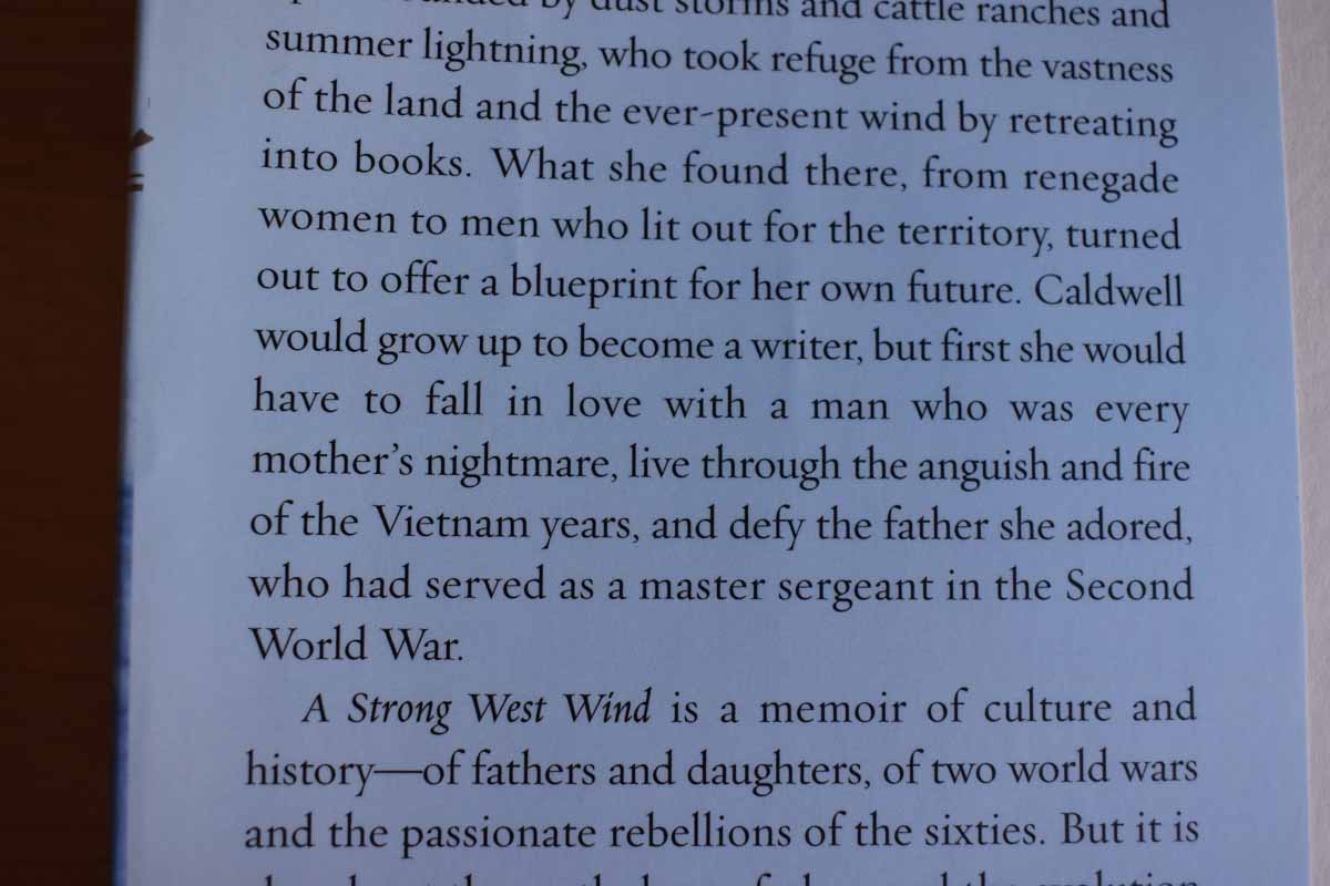 A Strong West Wind by Gail Caldwell