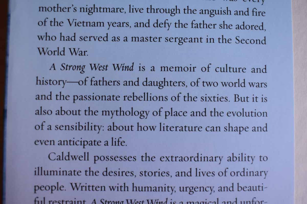 A Strong West Wind by Gail Caldwell