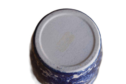 Ceramic Blue Spongeware Multi-Use Cup