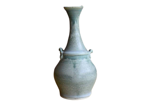 Biedler Pottery (Pennsylvania, USA) Ceramic Green Vase with Green Glaze