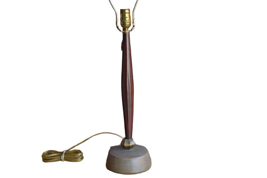 Ceramic and Wood Lamp (Pickup Only)