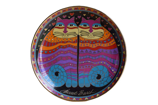 The Franklin Mint 1995 Limited Edition Laurel Burch "Friendly Felines" Plate