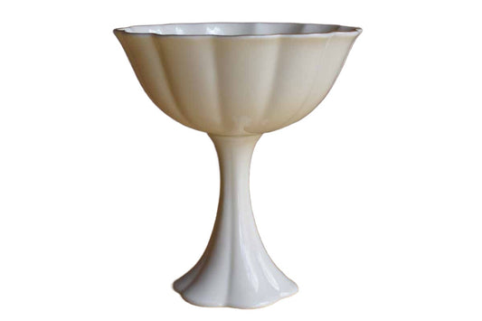 Lenox (USA) Bone China Tall Pedestal Bowl with 24-K Gold Trim