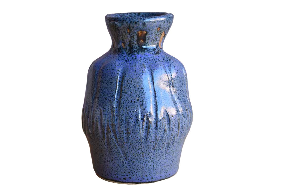Speckled Purple Stoneware Pencil Cup or Vase