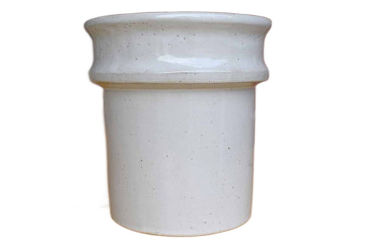 Older Multi-Use Off-White Stoneware Crock