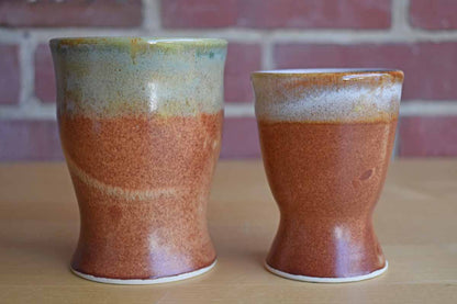 Pair of Ceramic Multi-Use Containers in Earthy Glazes
