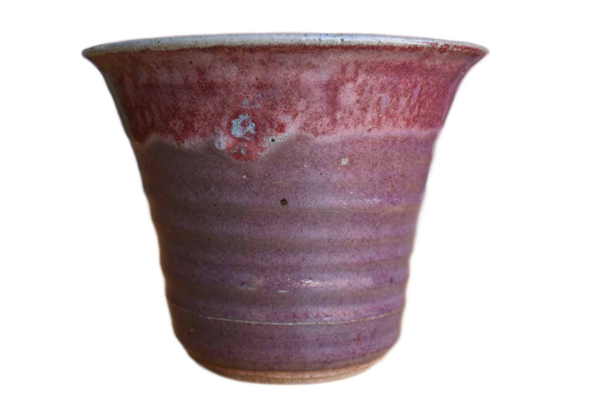 Mauve and Purple Stoneware Cachepot