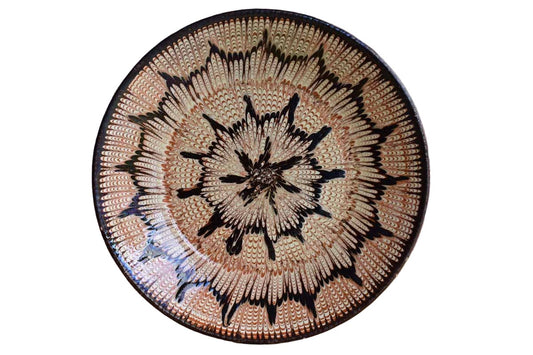 Keramika Mis Vbnj-Banja Ceramic Wall Plate with Ornate Glazes