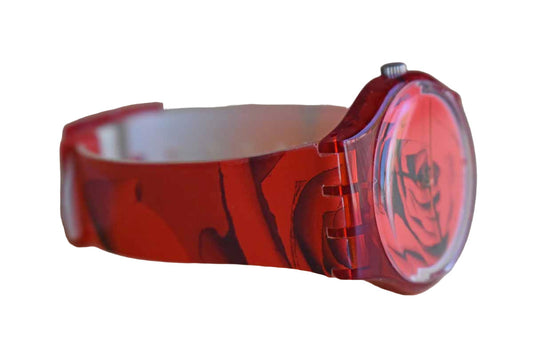 Swatch Watch (Switzerland) Automatic Red Roses Watch 6809/1114 1998