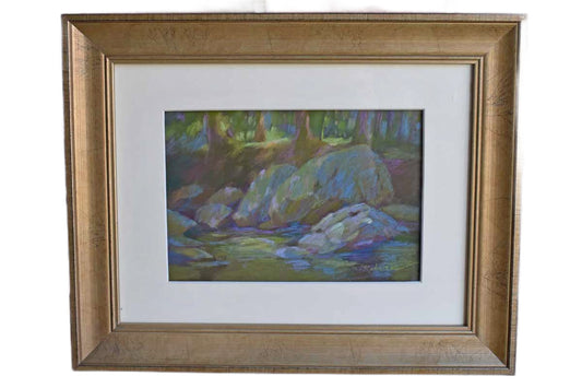 Shela Roberts Original "Pond" Pastel Drawing