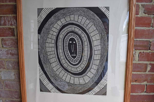 Signed and Numbered Print of a Face of Dilemma and Uncertainty (Pickup or Special Delivery)
