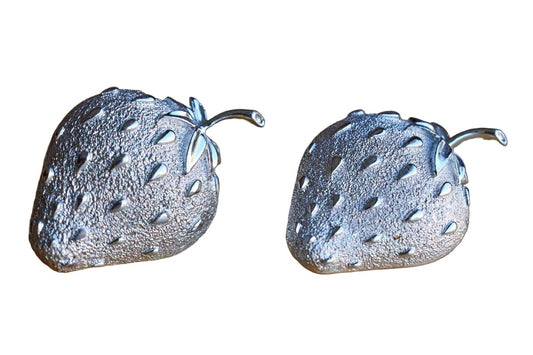 Sarah Coventry Silver Tone Strawberry Brooches, A Pair
