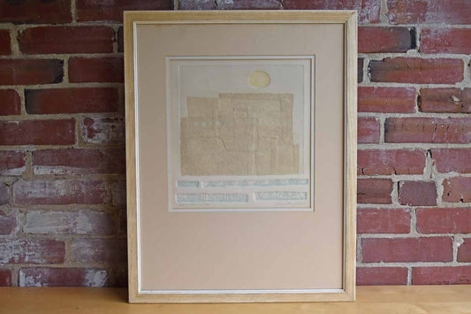 Signed and Numbered Intaglio Print of an Adobe House under a Bright Sun (Pickup or Special Delivery)
