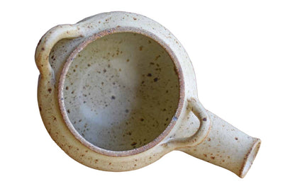 Old Stoneware Teapot Repurposed as a Planter or Pencil Pot