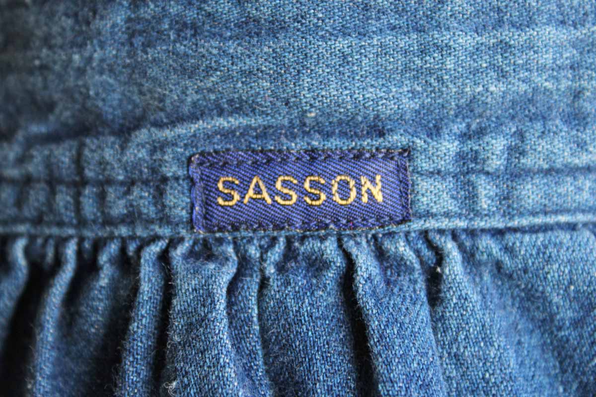 Long Full Pleated Denim Skirt Made by Sassoon