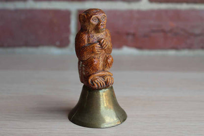 Souvenir Brass Monkey Bell from Lake Harmony Pennsylvania