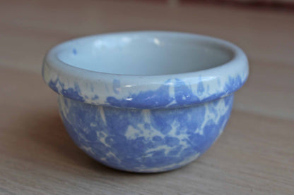 Small Blue Spongeware Bowl