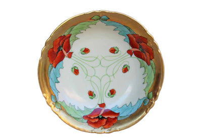 AKD (France) Hand Painted Porcelain Bowl