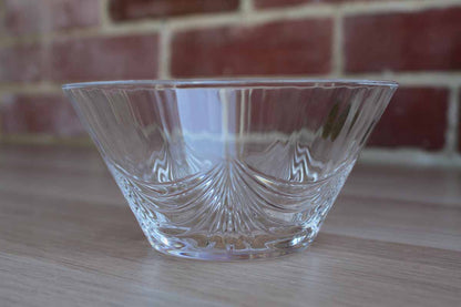 Royal Crystal Rock (Italy) 24% Lead Crystal Bowl with Impressed Swag Detailing